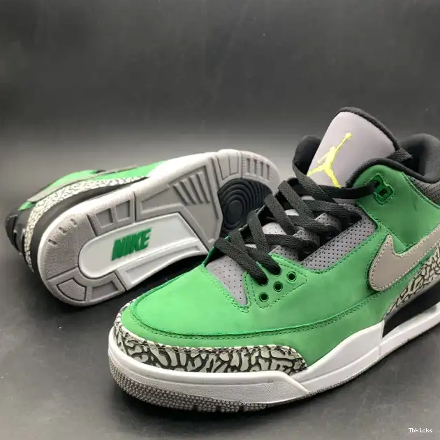 Cheap TBK Tinker Jordan 3 Ducks PE Oregon shoes Retro 867493 AJ3 Air 0607